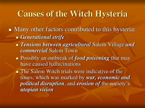 Witch Fever and The Fear of the Unknown: Examining the Psychology Behind the Accusations